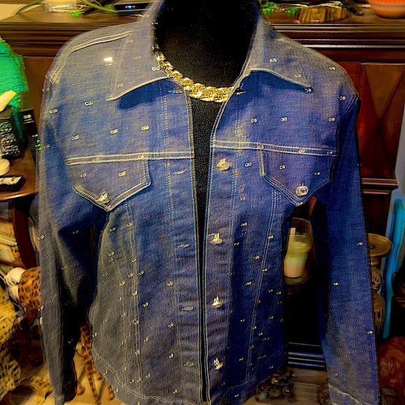 Jean Jacket with Rhinestones - Picture 4 of 5